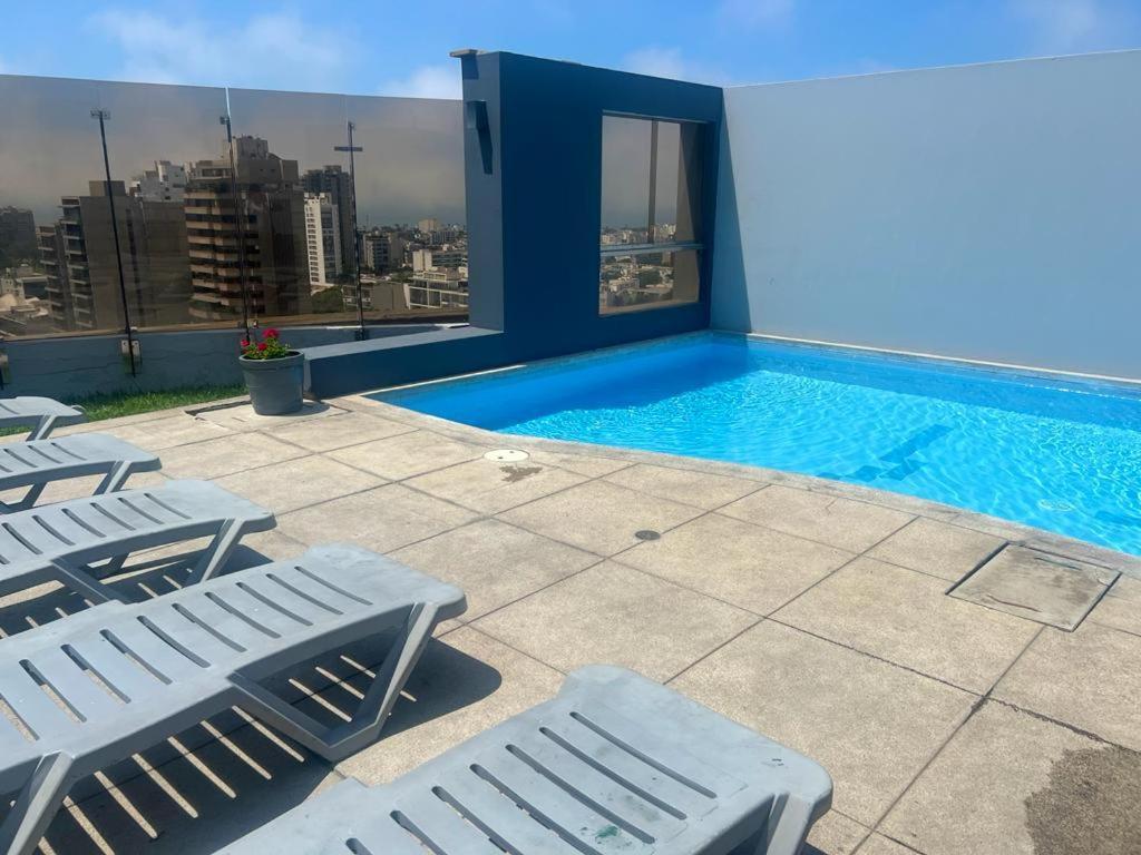 Acogedor Dpto En San Isidro Excelente Vista, Piscina Y Wifi Apartment Lima Exterior foto